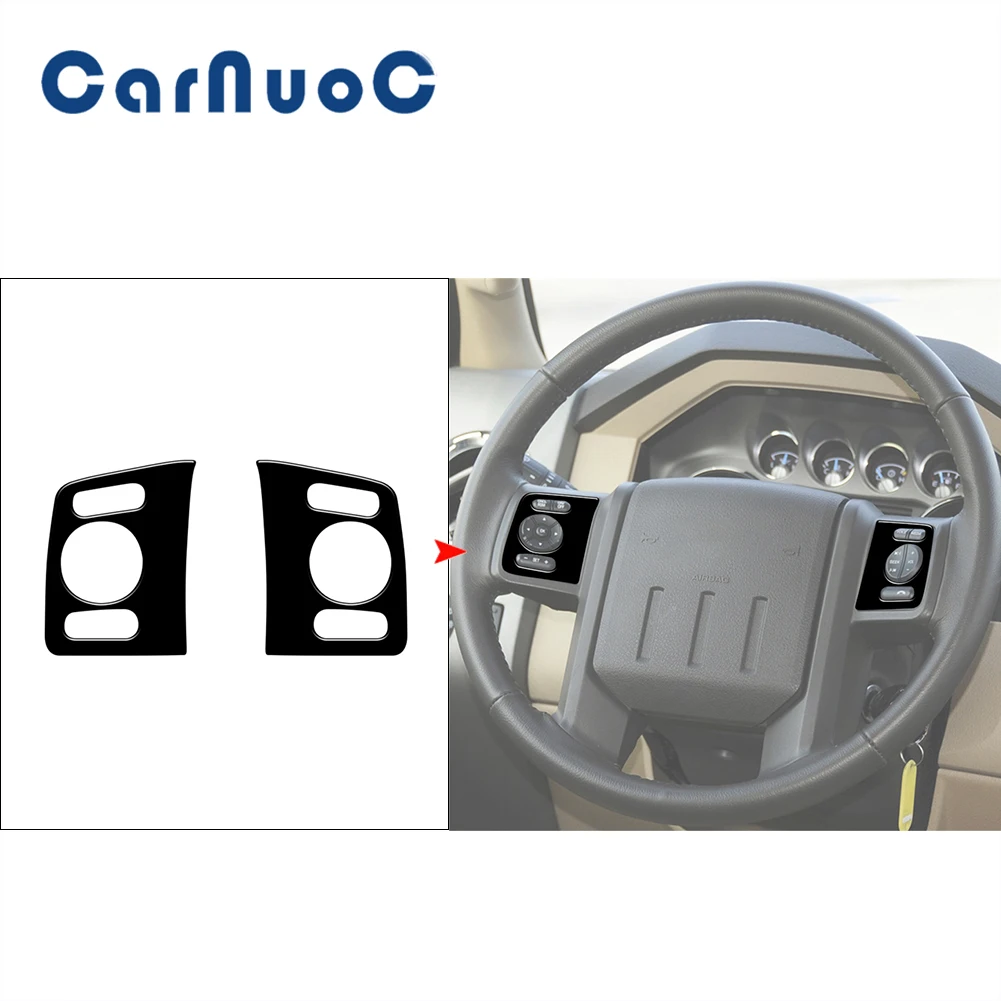 2pcs Car Steering Wheel Piano Black Stickers For Ford F-250/350/450/550 2011-2016 Interior Decorative Cover Trim Accessories
2pcs Car Steering Wheel Piano Black Stickers For Ford F-250/350/450/550 2011-2016 Interior Decorative Cover Trim Accessories