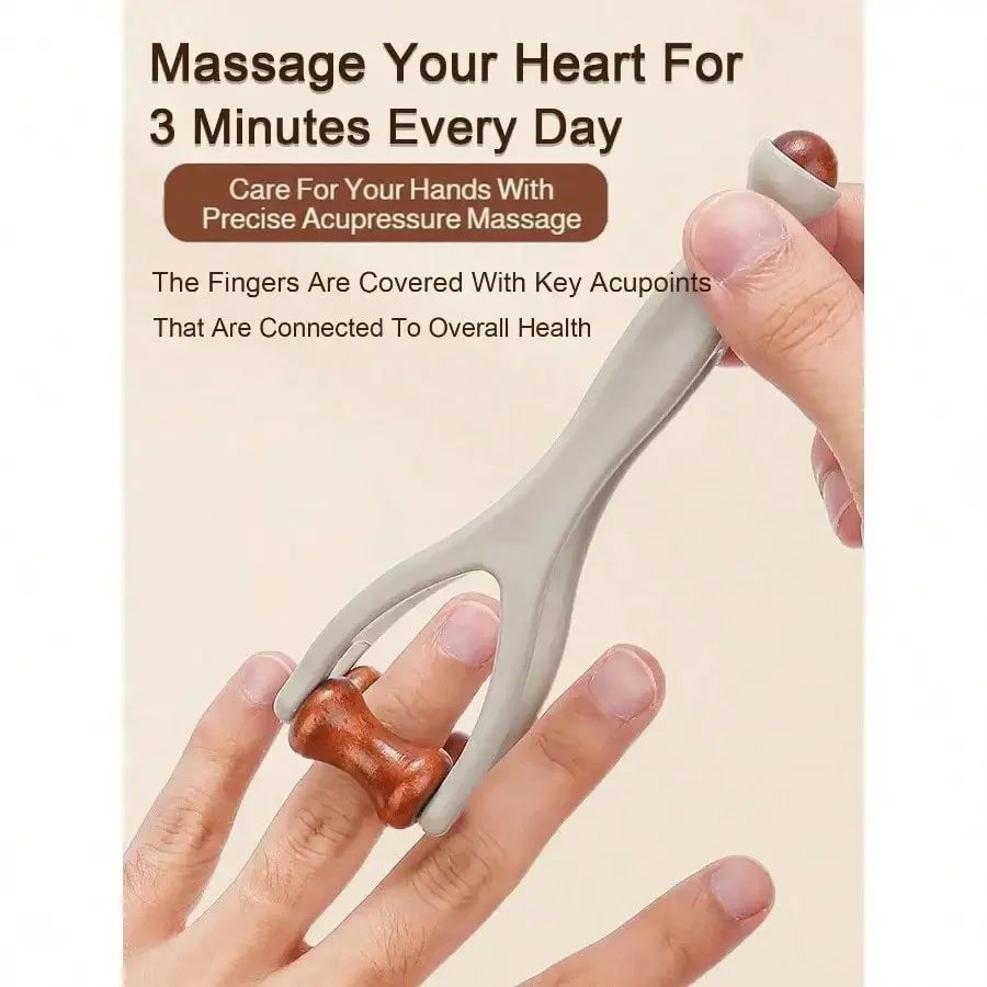 1pc Natural Wooden Finger Pressure Massager - Portable Hand And Knuckle Relaxation Massager, Acupressure Massager, Hand Massager. Double-Sided.
1pc Natural Wooden Finger Pressure Massager - Portable Hand And Knuckle Relaxation Massager, Acupressure Massager, Hand Massager. Double-Sided.