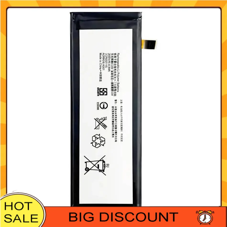 Mobile Phone Battery AGPB016-A001 2600Mah For Sony Xperia M5 E5603 E5606 E5653 E5633 E5643 E5663
Mobile Phone Battery AGPB016-A001 2600Mah For Sony Xperia M5 E5603 E5606 E5653 E5633 E5643 E5663