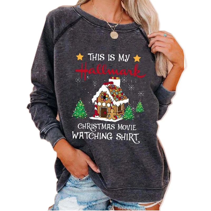 Gray Round Neck Casual Long Sleeve T-shirts Women Autumn Winter Tops Fashion Chirstmas Letter Printed Red Pullovers Sweatshirts
Gray Round Neck Casual Long Sleeve T-shirts Women Autumn Winter Tops Fashion Chirstmas Letter Printed Red Pullovers Sweatshirts