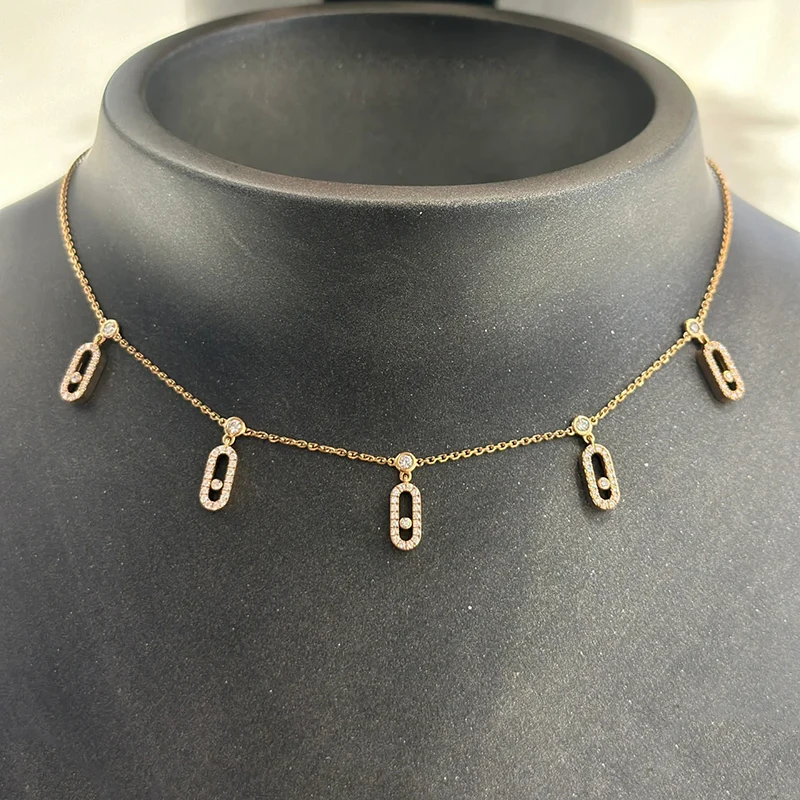 Women's Fashion Jewelry S925 Silver Classic MOVE Slide Necklace French Original Luxury Accessories Party Valentine's Day Gift
Women's Fashion Jewelry S925 Silver Classic MOVE Slide Necklace French Original Luxury Accessories Party Valentine's Day Gift