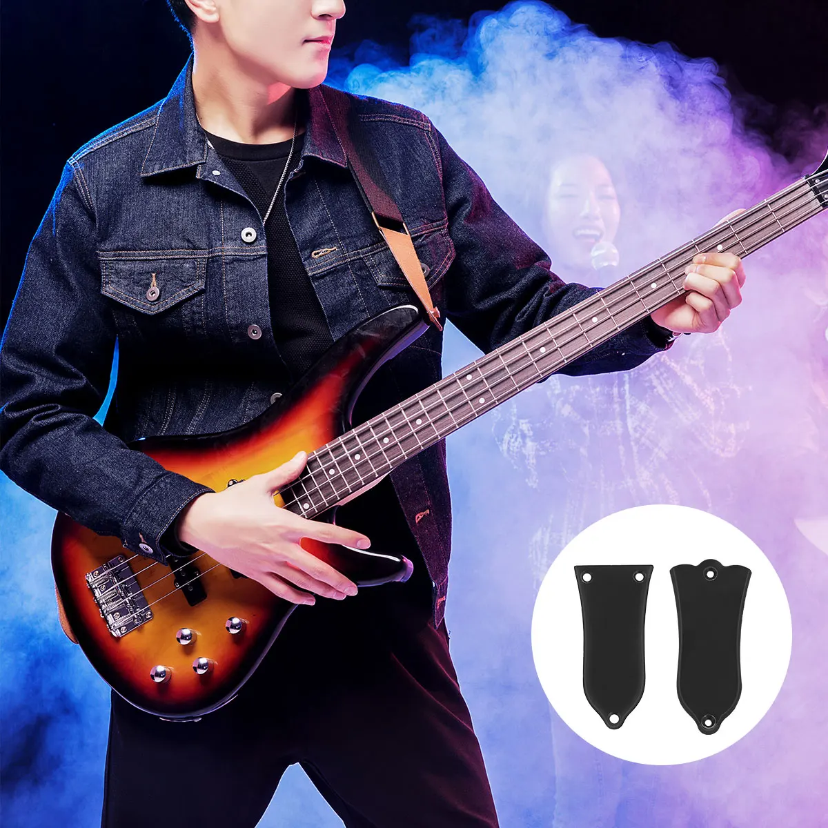 2pcs Bell Board For Electric Truss Rod Cover Durable Pvc Ergonomic Design Guitar Bell Head Plate Replacement For Folk Electric
2pcs Bell Board For Electric Truss Rod Cover Durable Pvc Ergonomic Design Guitar Bell Head Plate Replacement For Folk Electric