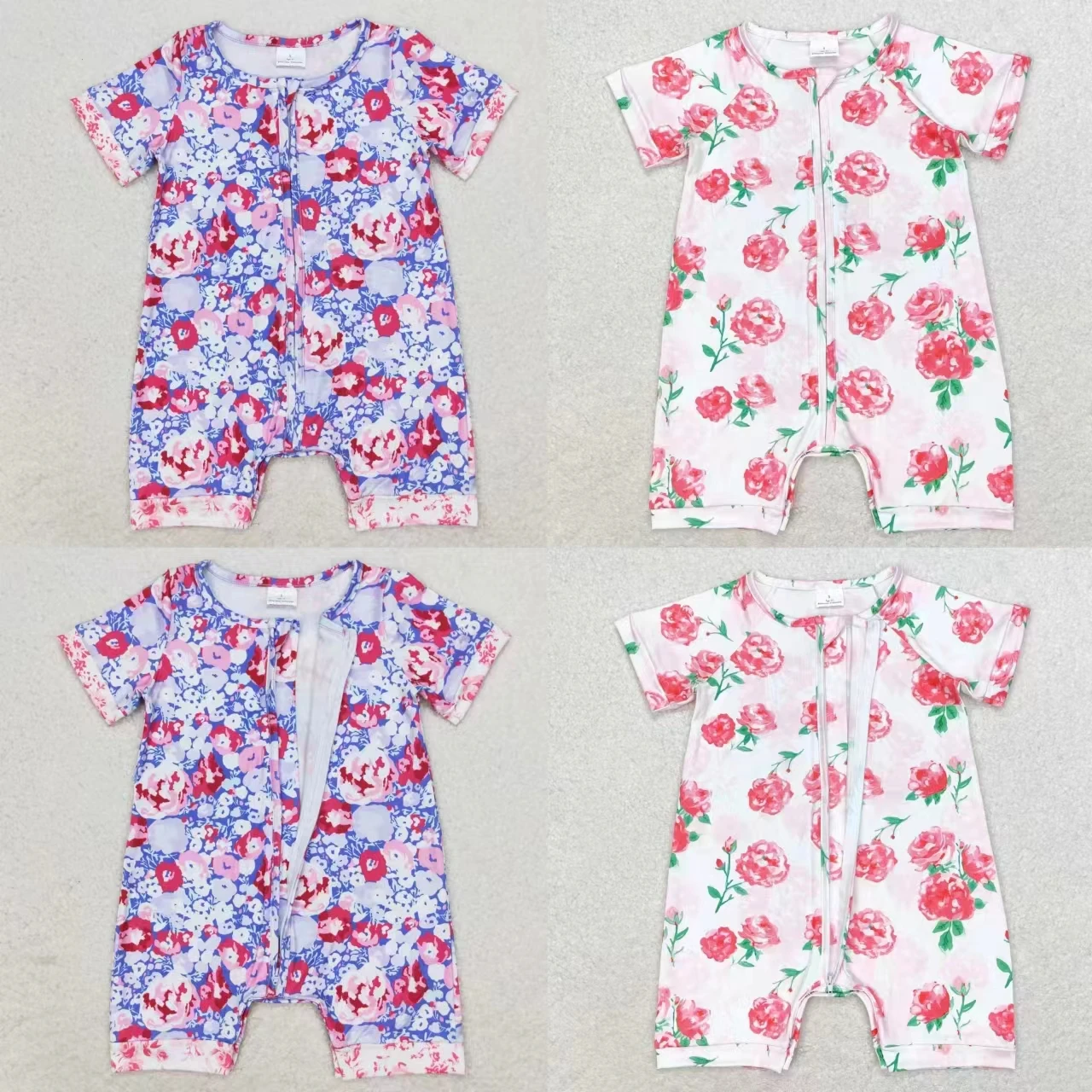 Wholesale Children Summer Clothing Floral Zipper Shorts Romper Baby Girl Kids Flower Bodysuit Toddler Newborn Jumpsuit One-piece
Wholesale Children Summer Clothing Floral Zipper Shorts Romper Baby Girl Kids Flower Bodysuit Toddler Newborn Jumpsuit One-piece