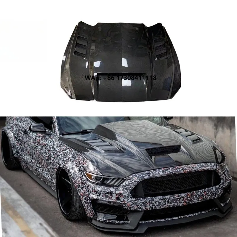 KXY TF Style Carbon Fiber Front Engine Hood for Mustang Bonnet 2015-2023
KXY TF Style Carbon Fiber Front Engine Hood for Mustang Bonnet 2015-2023