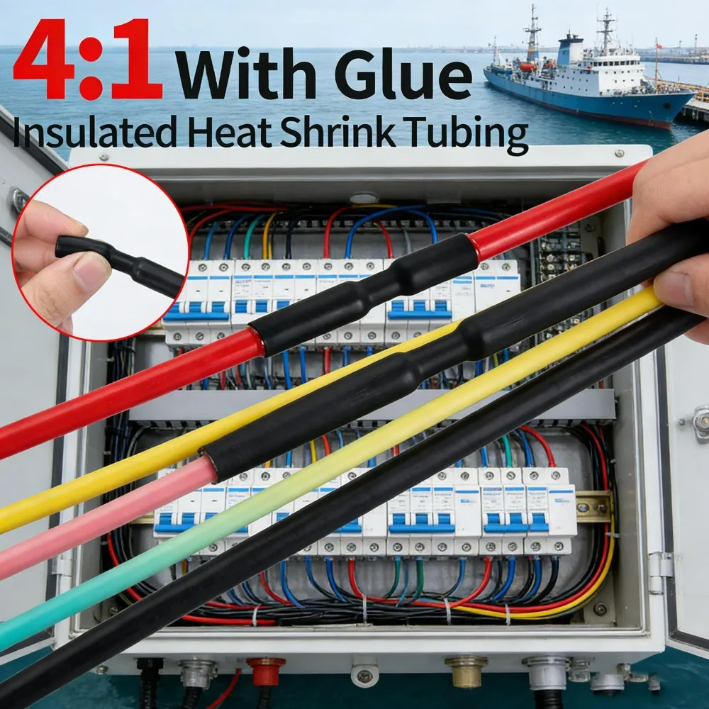 Термоусадочная трубка соотношение 4:1, 1 м, морская проволочная обмотка с клеевой подкладкой, кабельный рукав, водонепроницаемая электроизоляция, полиолефин для авто DIY
Термоусадочная трубка соотношение 4:1, 1 м, морская проволочная обмотка с клеевой подкладкой, кабельный рукав, водонепроницаемая электроизоляция, полиолефин для авто DIY