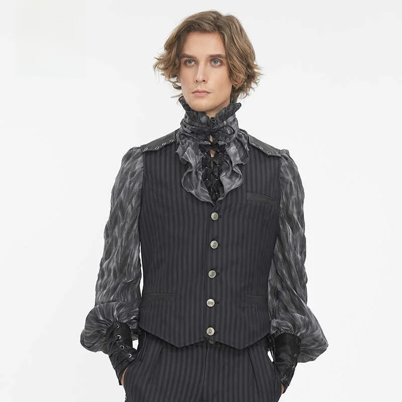 Steam Punk Gentleman Striped Vest Devil Fashion WT08701 WT08702 Standard Fit Youthful Vitality Style Daily Wear for Young Men
Steam Punk Gentleman Striped Vest Devil Fashion WT08701 WT08702 Standard Fit Youthful Vitality Style Daily Wear for Young Men