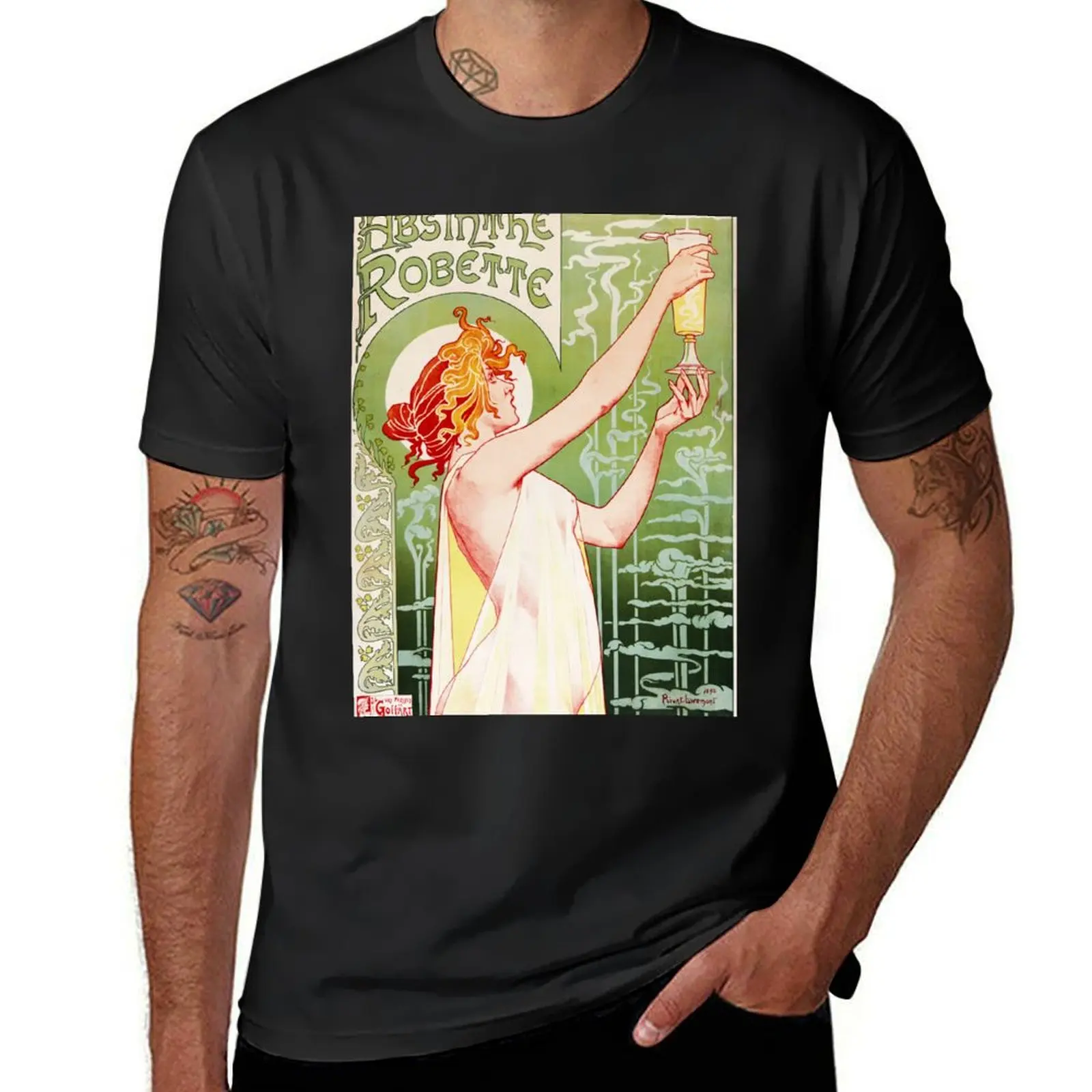 Vintage French art nouveau poster T-Shirt quick-drying plus size tops summer top clothes for men
Vintage French art nouveau poster T-Shirt quick-drying plus size tops summer top clothes for men