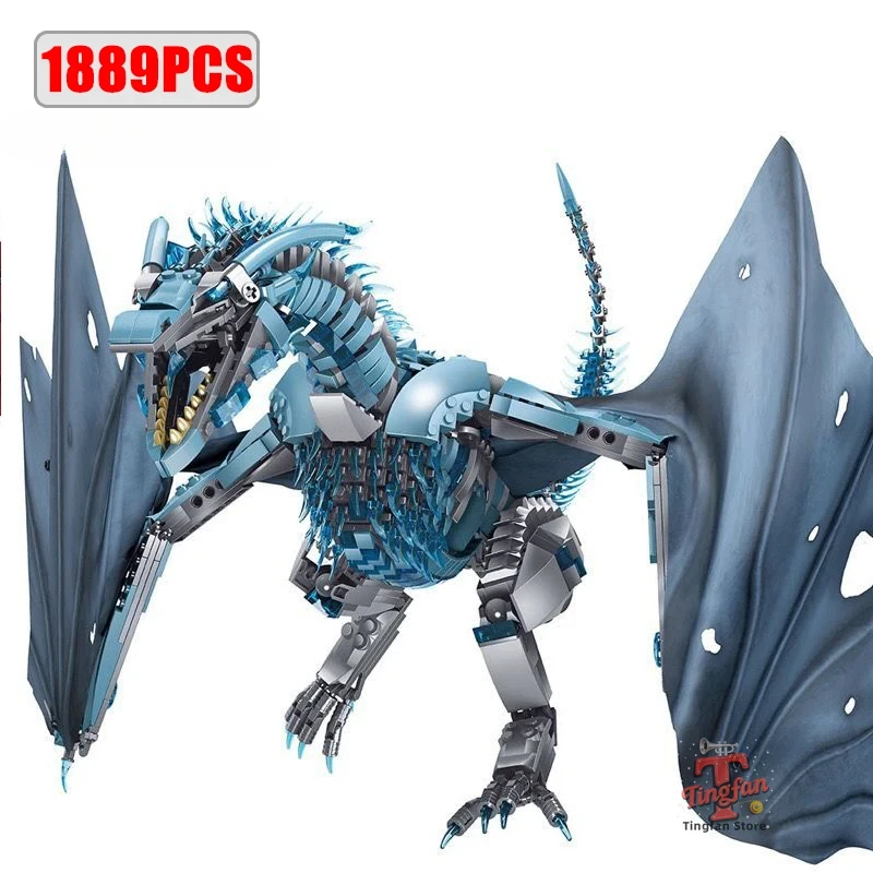 1889 шт. креативные MOC гигантский дракон, строительные блоки, модель фильма, детские сборные кирпичи, игрушки для мальчиков, детские подарки на день рождения
1889 шт. креативные MOC гигантский дракон, строительные блоки, модель фильма, детские сборные кирпичи, игрушки для мальчиков, детские подарки на день рождения