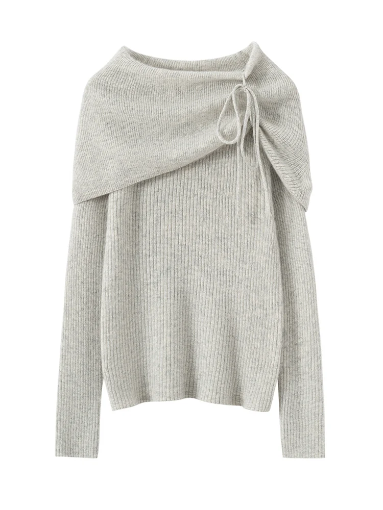 TLOML New Women 100% Cashmere Sweater Slash Neck Knitted Pullover Autumn Winter Cashmere Knitwear Office Lady Soft Fashion Tops
TLOML New Women 100% Cashmere Sweater Slash Neck Knitted Pullover Autumn Winter Cashmere Knitwear Office Lady Soft Fashion Tops