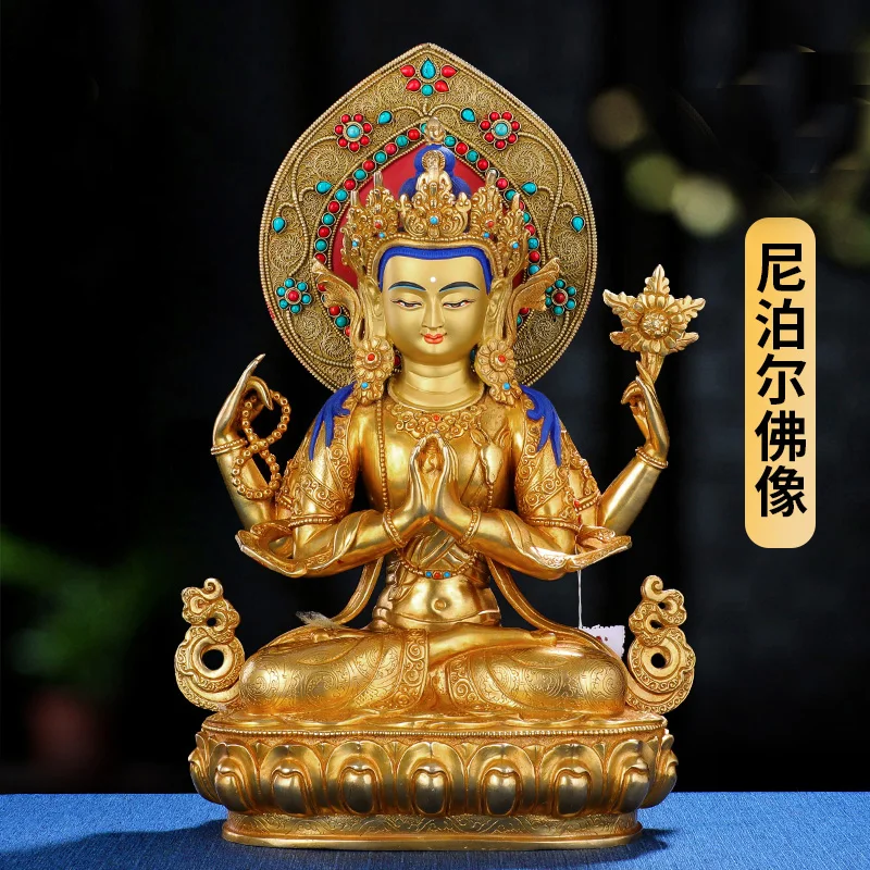 38CM high grade quality Buddha statue Buddhism Nepal Tibet temple Four arm Avalokitesvara Guanyin BLESS safe health good luck
38CM high grade quality Buddha statue Buddhism Nepal Tibet temple Four arm Avalokitesvara Guanyin BLESS safe health good luck