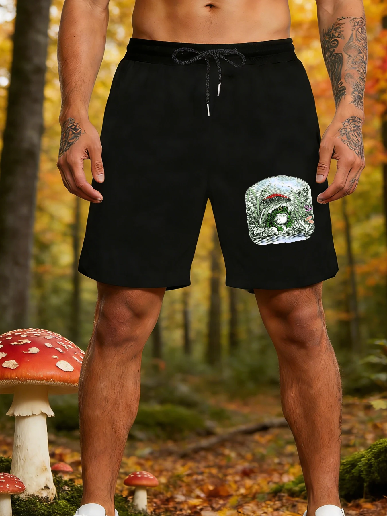 Vintage Aesthetic Frog Mushroom Print Men'S Shorts Gym Drawstring Pants Beach Summer Clothes Wide Leg Elasticity Sportswear
Vintage Aesthetic Frog Mushroom Print Men'S Shorts Gym Drawstring Pants Beach Summer Clothes Wide Leg Elasticity Sportswear