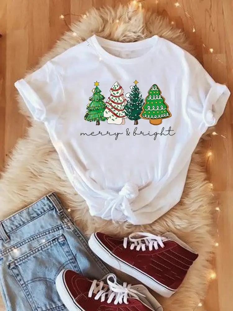 Sweet Tree Style 90s New Year Shirt Merry Christmas Women Tee Top Fashion Lady Print Holiday Clothing Clothes Graphic T-shirts
Sweet Tree Style 90s New Year Shirt Merry Christmas Women Tee Top Fashion Lady Print Holiday Clothing Clothes Graphic T-shirts