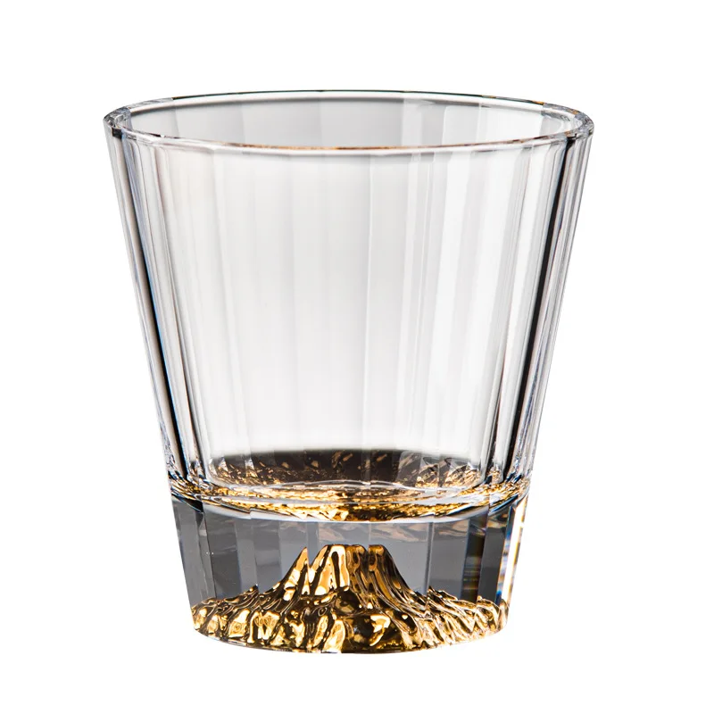 High-end vertical pattern Jinshan whiskey wine glass crystal glass creative foreign wine cup thick bottom
High-end vertical pattern Jinshan whiskey wine glass crystal glass creative foreign wine cup thick bottom