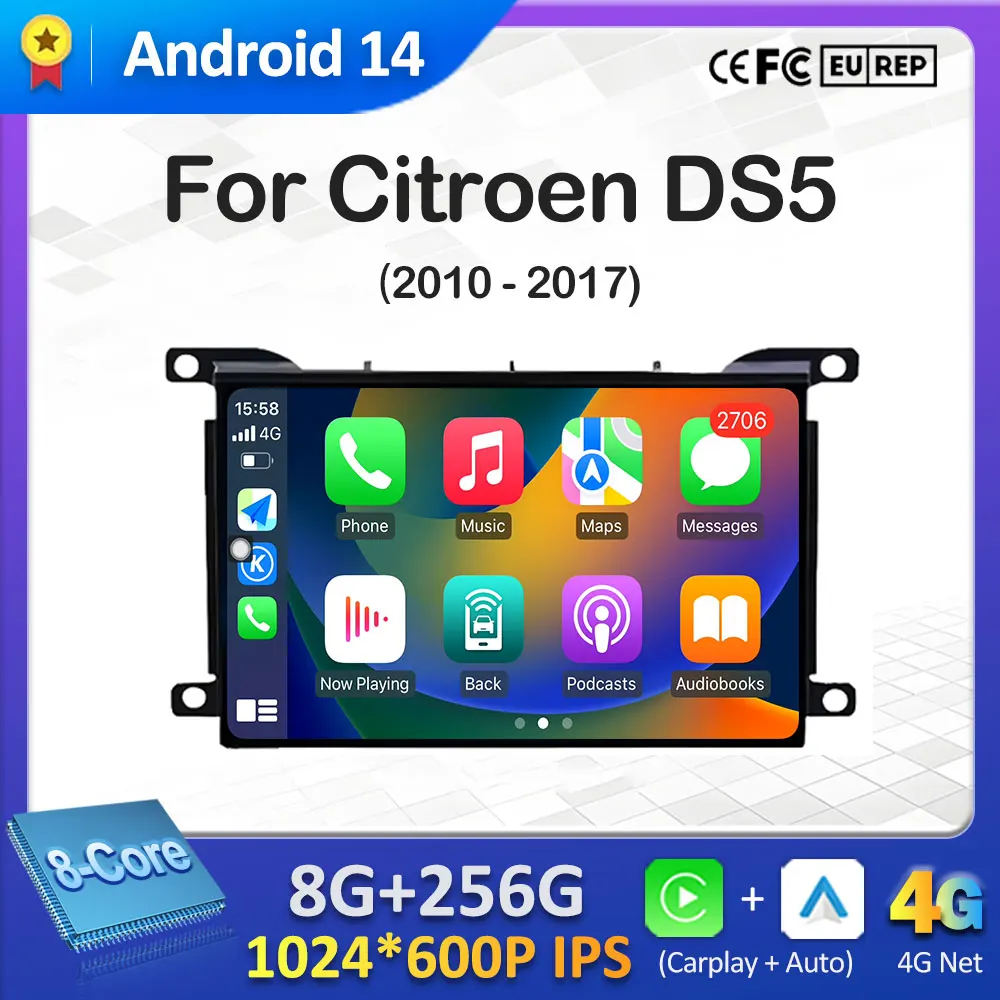 GPS Navi Bluetooth 7-дюймовый для Citroen DS5 2010 2011 2012 2013-2017 Беспроводной Carplay Android 14 Авторадио QLED IPS Экран WIFI
GPS Navi Bluetooth 7-дюймовый для Citroen DS5 2010 2011 2012 2013-2017 Беспроводной Carplay Android 14 Авторадио QLED IPS Экран WIFI