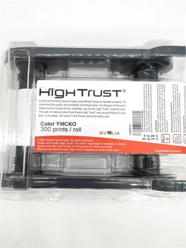 Evolis R5F008S141 YMCKO ribbon cassette 300 prints 5 panels compatible for Zenius Primacy id card printers
Evolis R5F008S141 YMCKO ribbon cassette 300 prints 5 panels compatible for Zenius Primacy id card printers