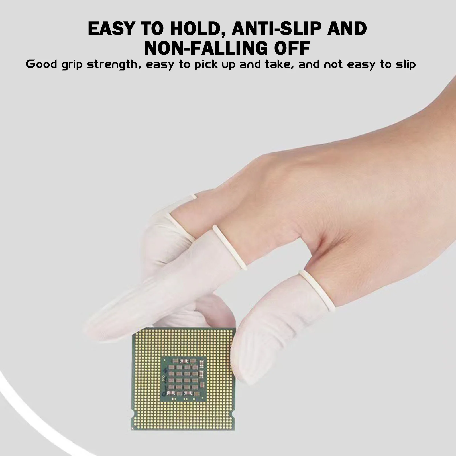 Disposable Latex Finger Cots 50 Pieces Anti Slip Elastic Protective Covers Multipurpose ESD Safe Gloves Industrial Supplies
Disposable Latex Finger Cots 50 Pieces Anti Slip Elastic Protective Covers Multipurpose ESD Safe Gloves Industrial Supplies