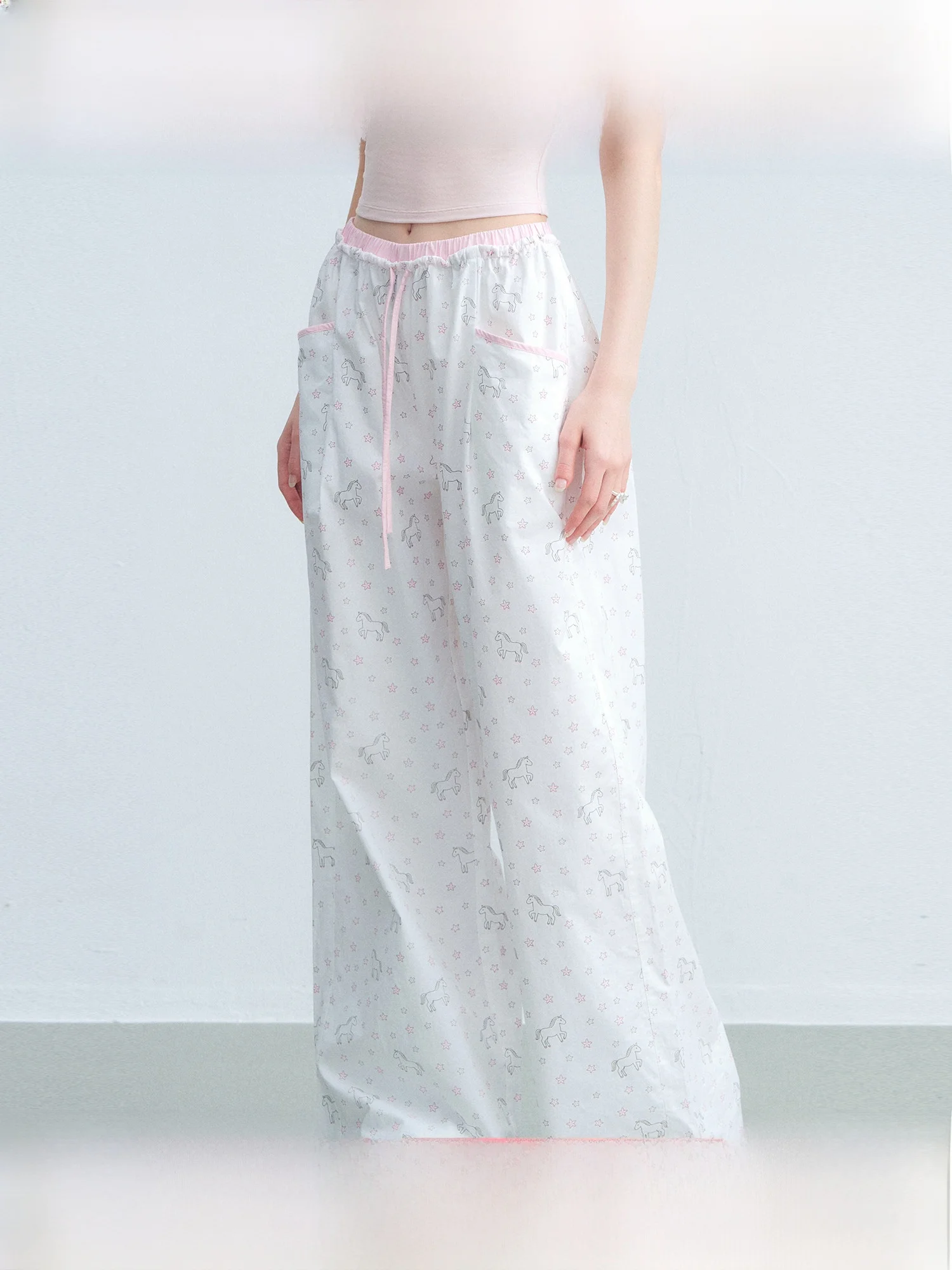 Guukahero Casual Wide Leg Pants Women's Print Patchwork Star Loose Drawstring Straight Leg Trousers Citywalk Commute
Guukahero Casual Wide Leg Pants Women's Print Patchwork Star Loose Drawstring Straight Leg Trousers Citywalk Commute