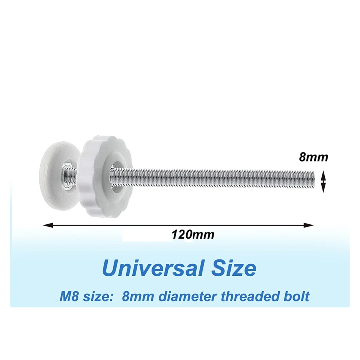 AA98 4Pcs Universal Baby Gate Threaded Spindle Rod, M8 Replacement Bolt Part for Baby & Pet Pressure Mounted Safety Gates A
AA98 4Pcs Universal Baby Gate Threaded Spindle Rod, M8 Replacement Bolt Part for Baby & Pet Pressure Mounted Safety Gates A