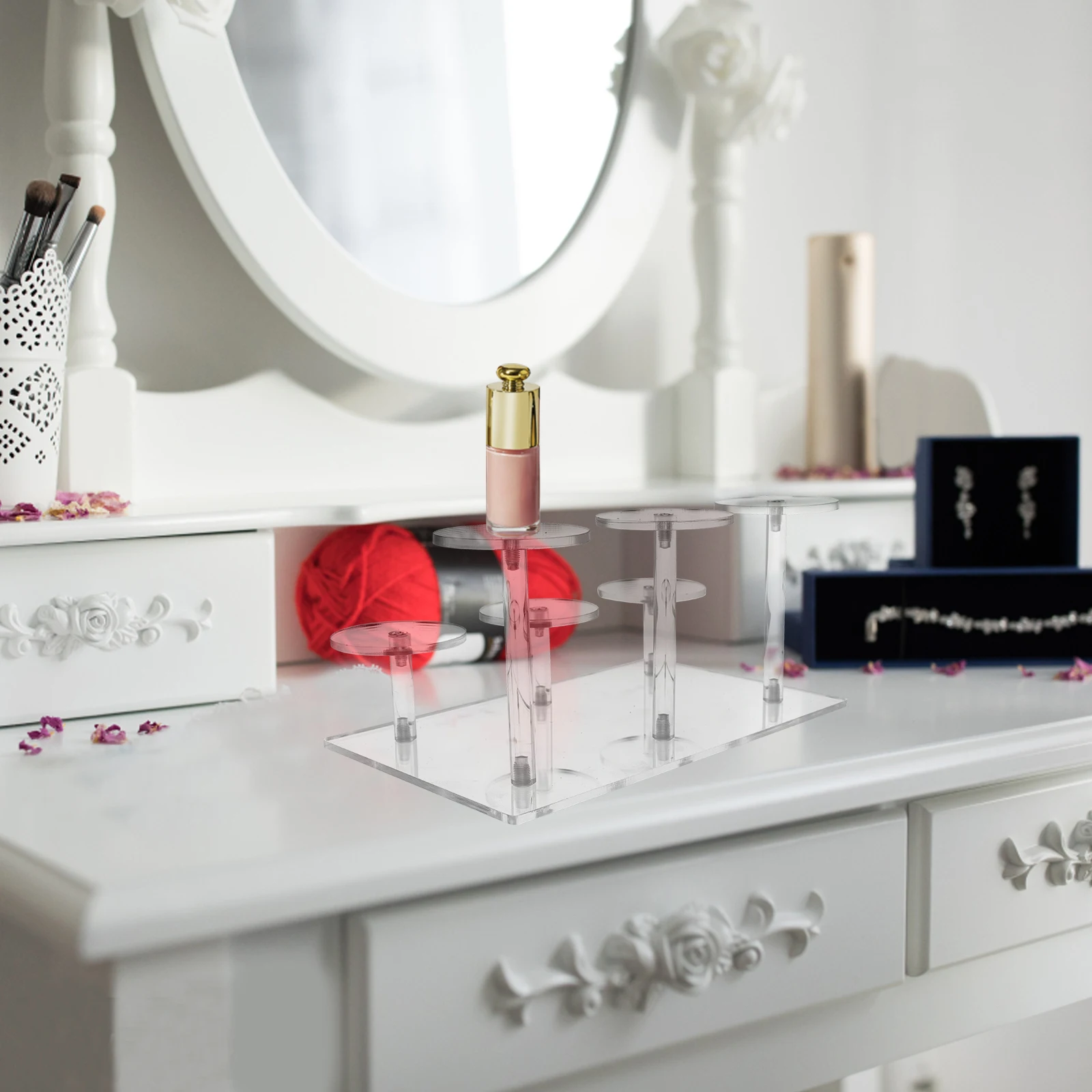 Storage Organizer Rack Acrylic Makeup Holder Vanity Tray Display Stand for Brush Lipstick Desktop Cosmetics Storage
Storage Organizer Rack Acrylic Makeup Holder Vanity Tray Display Stand for Brush Lipstick Desktop Cosmetics Storage