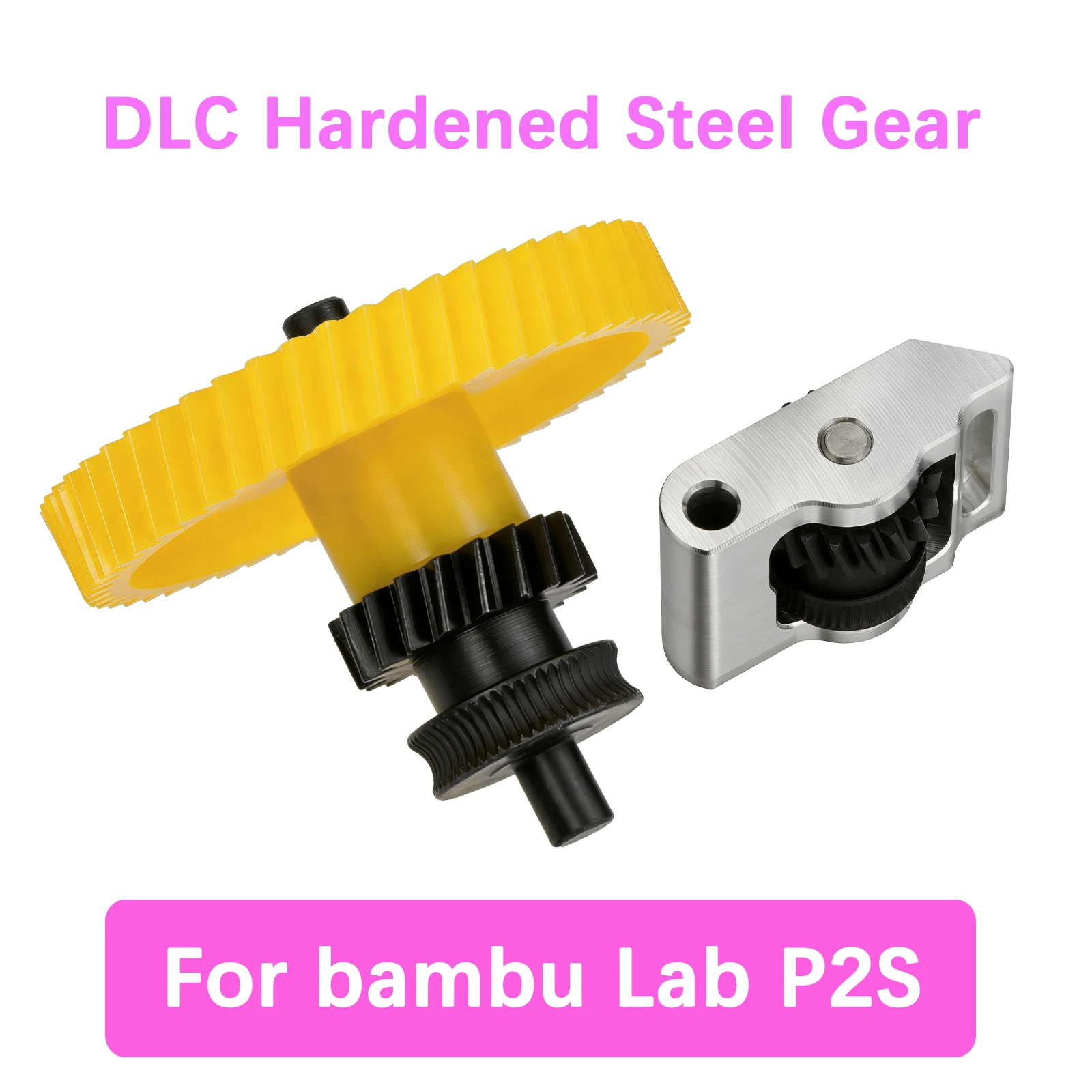 Upgrade Extruder Gear Kit For Bambu Lab P2S Integrated DLC Hardened Steel Gears Helical Gear Wear Resistant For Bambulab P2S
Upgrade Extruder Gear Kit For Bambu Lab P2S Integrated DLC Hardened Steel Gears Helical Gear Wear Resistant For Bambulab P2S
