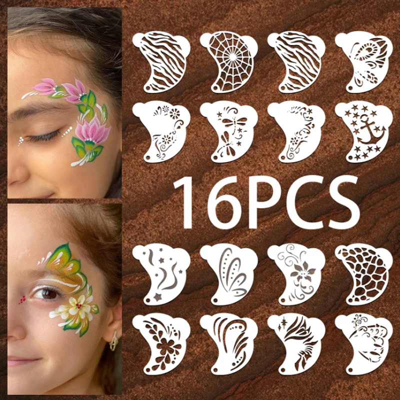 Facial Hand Painted Template Festival Ball Cosplay Carnival Makeup Hollow Stencil DIY Eye Eyebrow Cosmetic Tools Face Tattoo Art 
Facial Hand Painted Template Festival Ball Cosplay Carnival Makeup Hollow Stencil DIY Eye Eyebrow Cosmetic Tools Face Tattoo Art