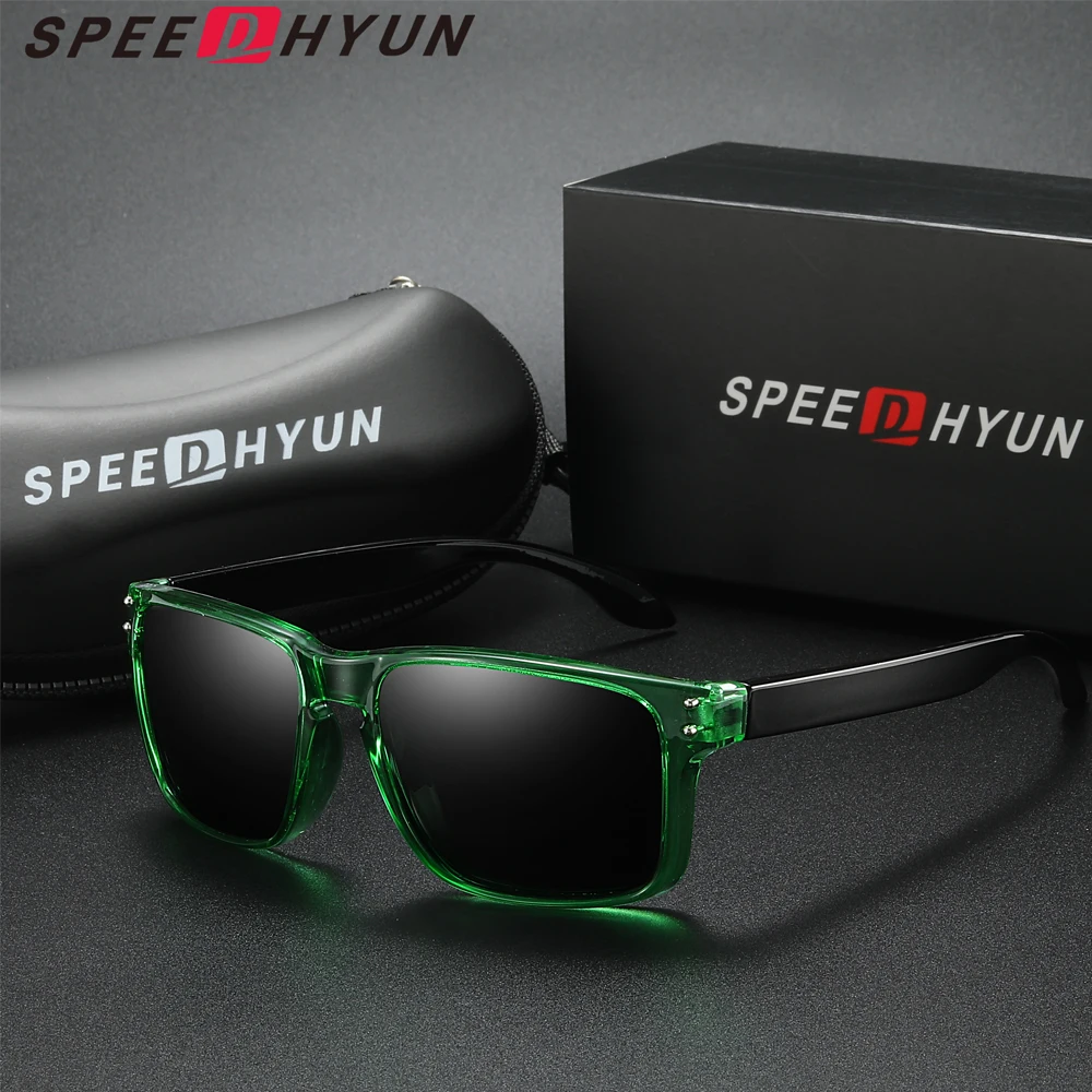 SPEEDHYUN Brand Polarized Sunglasses Trendy Fashion Square Retro Women Men Outdoor Sports Eyewear UV400 Women Causal Eyeglasses
SPEEDHYUN Brand Polarized Sunglasses Trendy Fashion Square Retro Women Men Outdoor Sports Eyewear UV400 Women Causal Eyeglasses