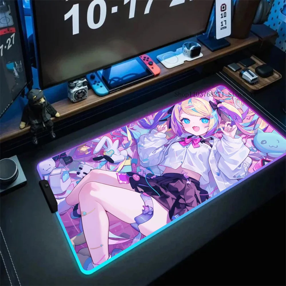 Коврик для мыши Needy Girl Overdose XXL RGB игровые коврики для мыши HD черные аксессуары для геймеров большой светодиод
Коврик для мыши Needy Girl Overdose XXL RGB игровые коврики для мыши HD черные аксессуары для геймеров большой светодиод