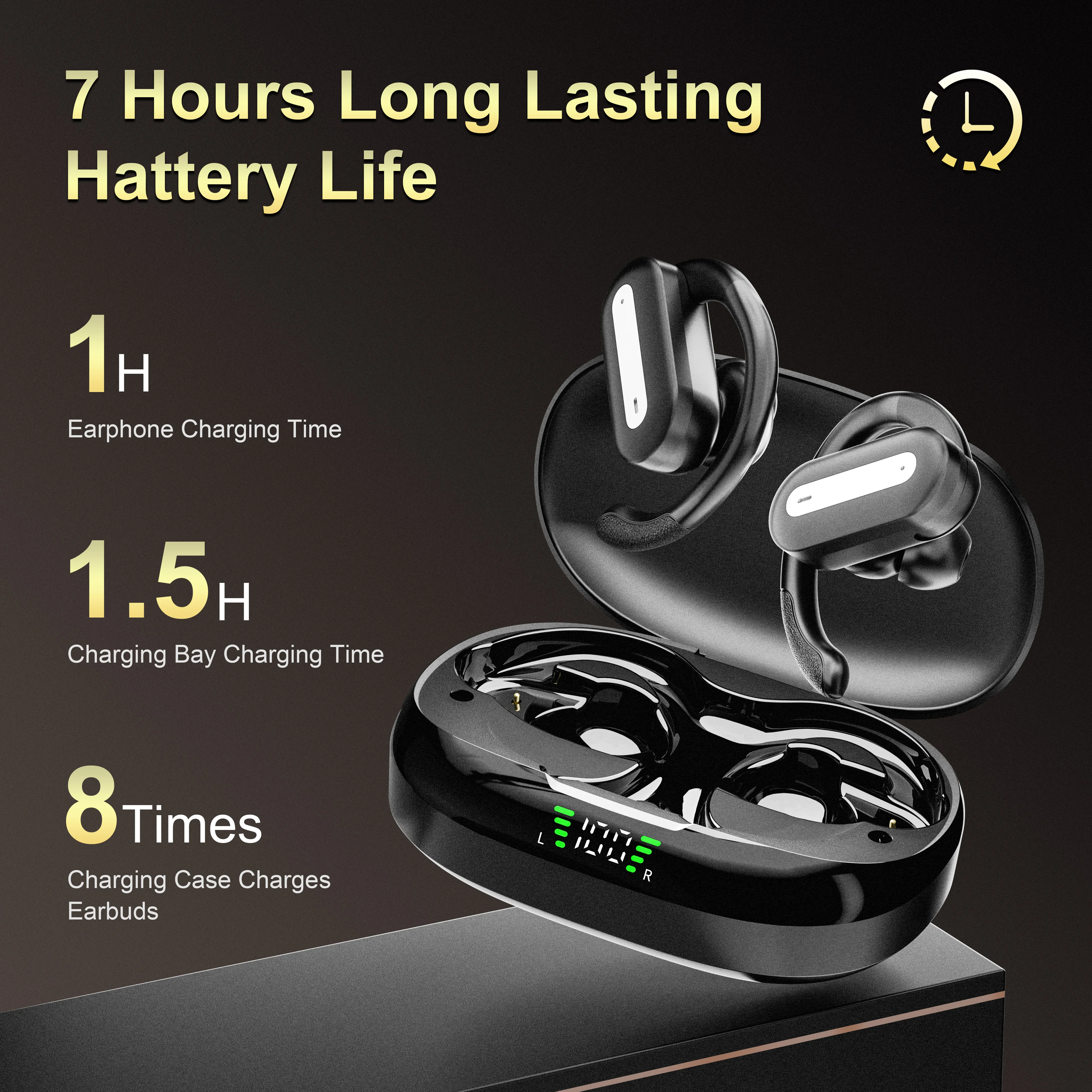 SP36 wireless sports Bluetooth earphones with hanging ear and rotatable hook, long battery life, ENC noise cancelling earphones
SP36 wireless sports Bluetooth earphones with hanging ear and rotatable hook, long battery life, ENC noise cancelling earphones