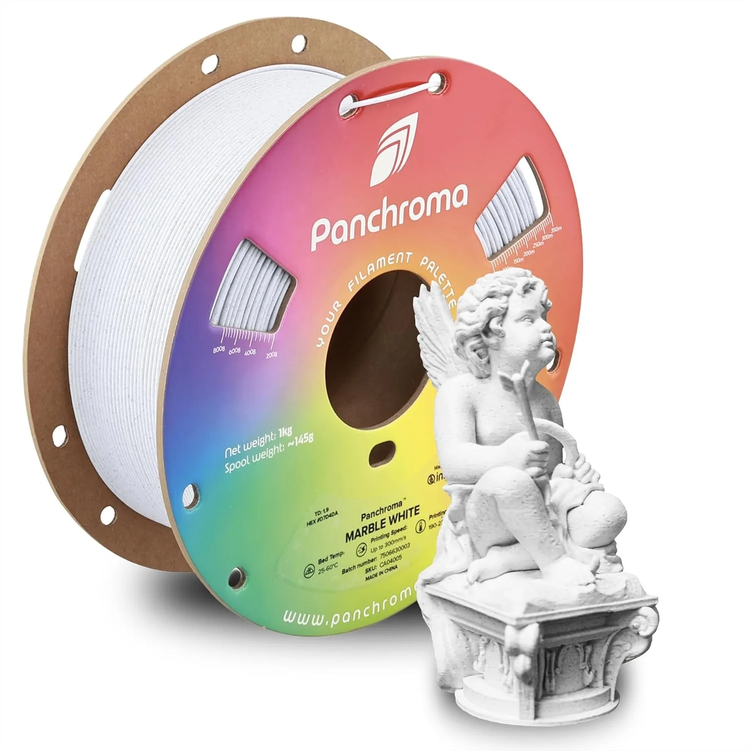 Marble PLA Filament 1.75mm, Matte White 1kg Spool for FDM 3D Printers, Tangle-Free & Consistent Color
Marble PLA Filament 1.75mm, Matte White 1kg Spool for FDM 3D Printers, Tangle-Free & Consistent Color