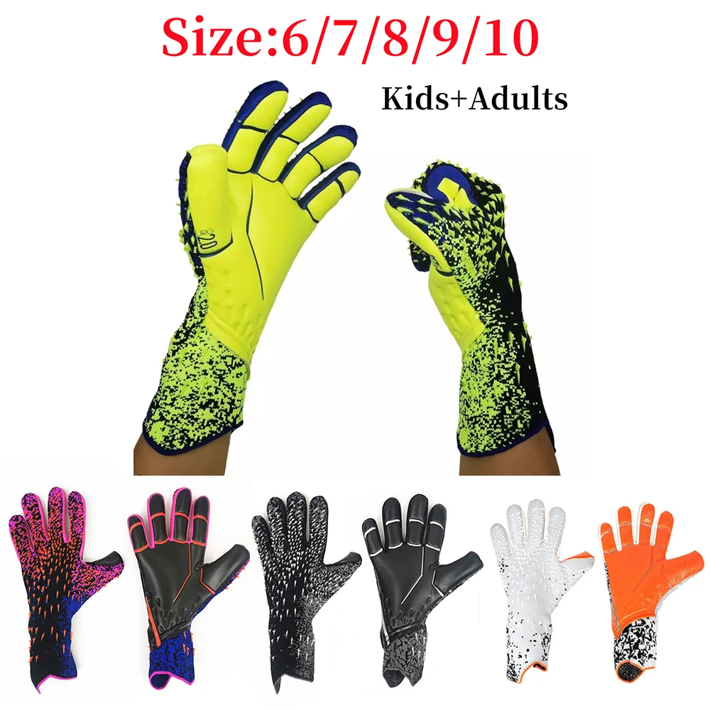 Adults Kids Professional Goalkeeper Gloves, Thickened Latex Anti-slip Soccer Goalie Gloves Sports Protection
Adults Kids Professional Goalkeeper Gloves, Thickened Latex Anti-slip Soccer Goalie Gloves Sports Protection