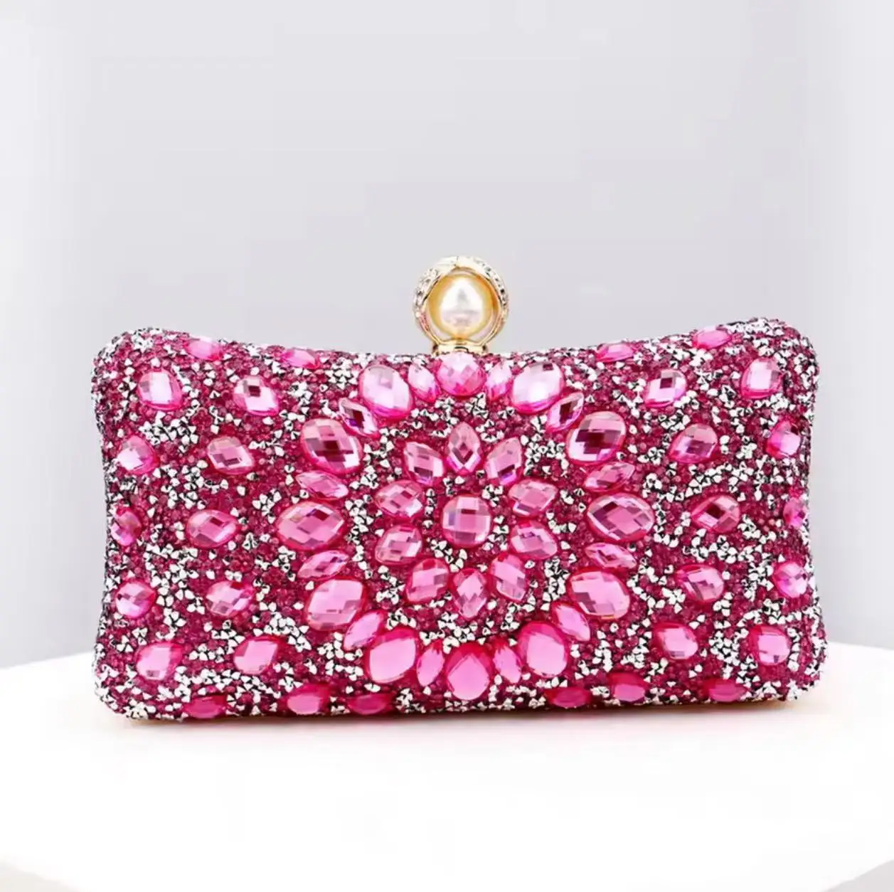 Full Diamonds Evening Bags Acrylic Flower Rhinestones Clutch Bags Metal Pearl Luxury Prom Wedding Dinner Handbags
Full Diamonds Evening Bags Acrylic Flower Rhinestones Clutch Bags Metal Pearl Luxury Prom Wedding Dinner Handbags