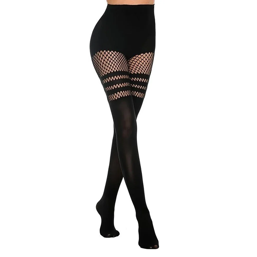 Women Black Hollow Out Suspender Fishnet Tights, Sexy Nightclub Dance Mesh Pantyhose Stockings for Girls
Women Black Hollow Out Suspender Fishnet Tights, Sexy Nightclub Dance Mesh Pantyhose Stockings for Girls