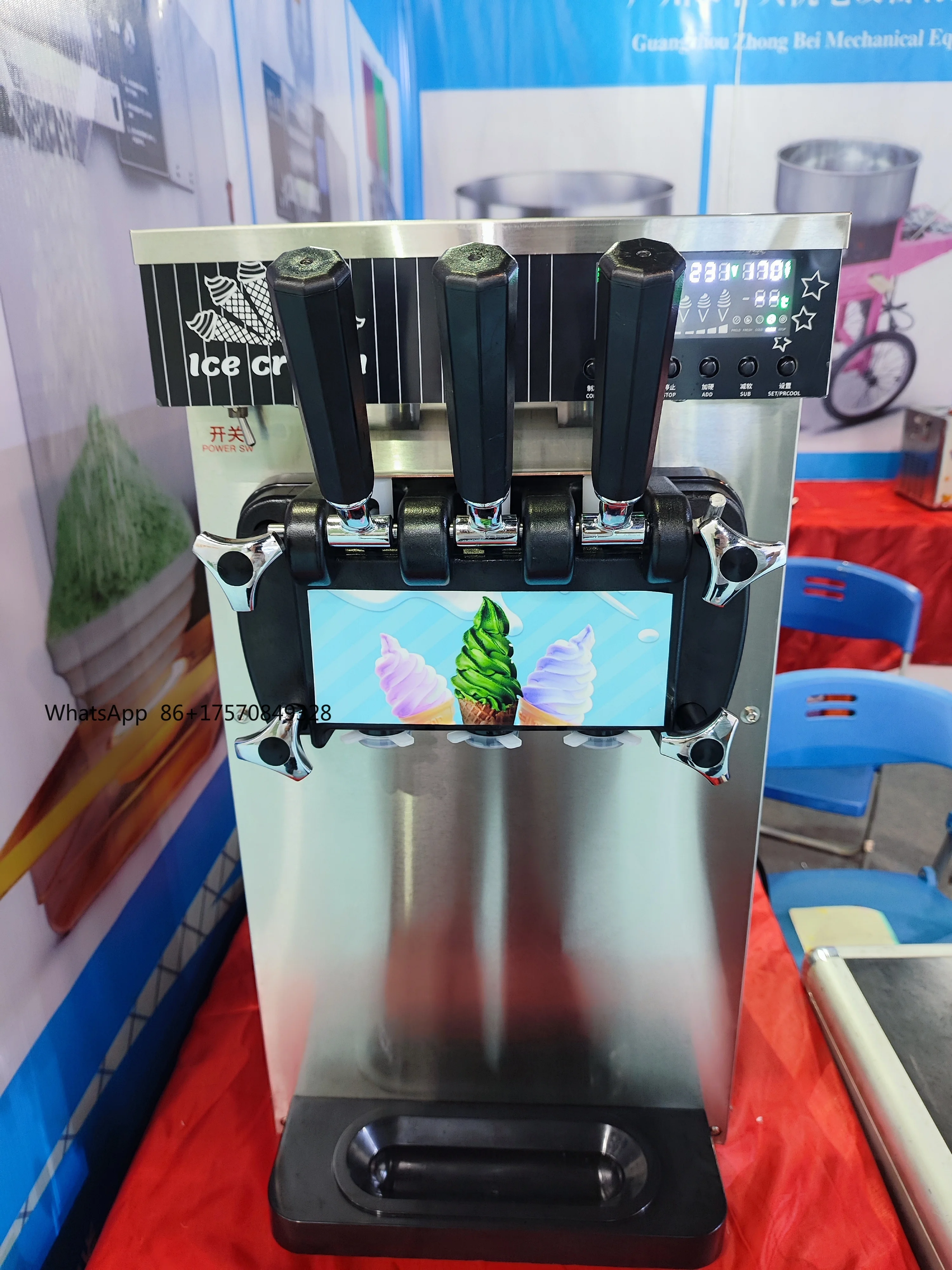 Leading Technology Commercial Ice Cream Machine 3 Flavors Table Type Desktop Ice Cream Machine
Leading Technology Commercial Ice Cream Machine 3 Flavors Table Type Desktop Ice Cream Machine