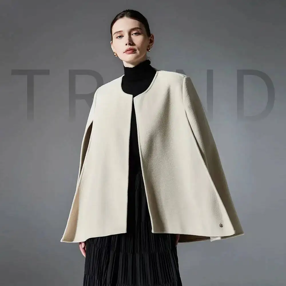 Французская элегантная двусторонняя шерстяная накидка-накидка, стильное дизайнерское офисное женское осенне-весеннее пальто, праздничное платье, пончо без рукавов
Французская элегантная двусторонняя шерстяная накидка-накидка, стильное дизайнерское офисное женское осенне-весеннее пальто, праздничное платье, пончо без рукавов