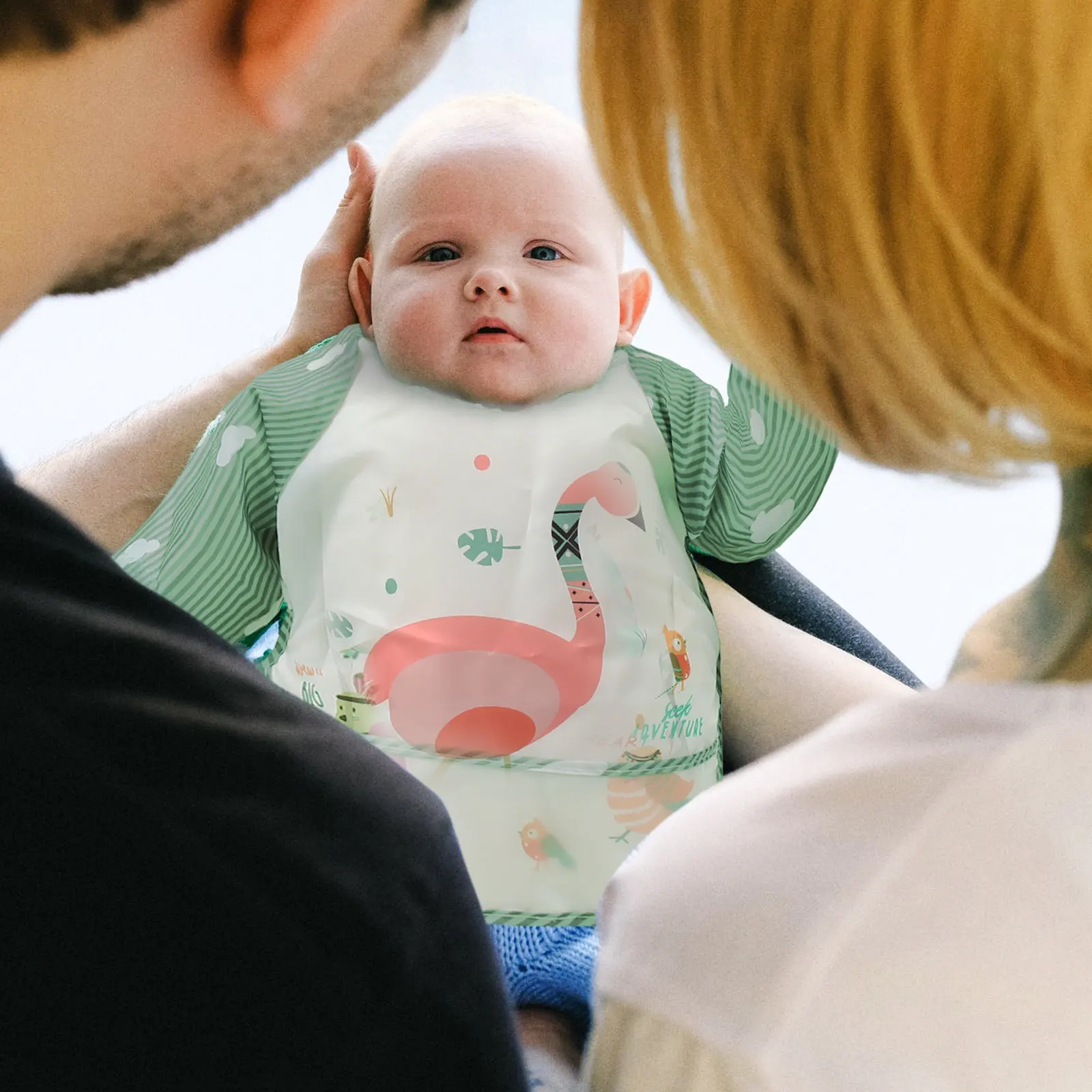 Waterproof Sleeved Baby Bib Eva Polyester Fabric Deep Catch Neck Fit Feeding Smock for Infants Toddlers Art Apron
Waterproof Sleeved Baby Bib Eva Polyester Fabric Deep Catch Neck Fit Feeding Smock for Infants Toddlers Art Apron