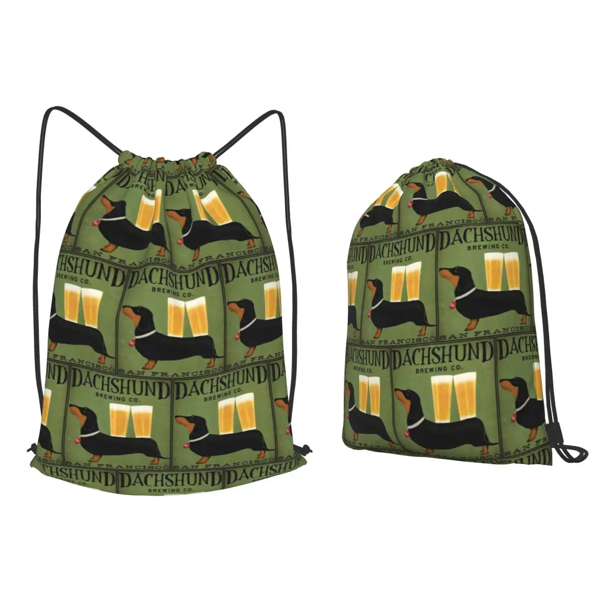 Dachshund Brewing Co Backpacks Portable Drawstring Bags Storage Bag Book Bags for Man Woman Students
Dachshund Brewing Co Backpacks Portable Drawstring Bags Storage Bag Book Bags for Man Woman Students
