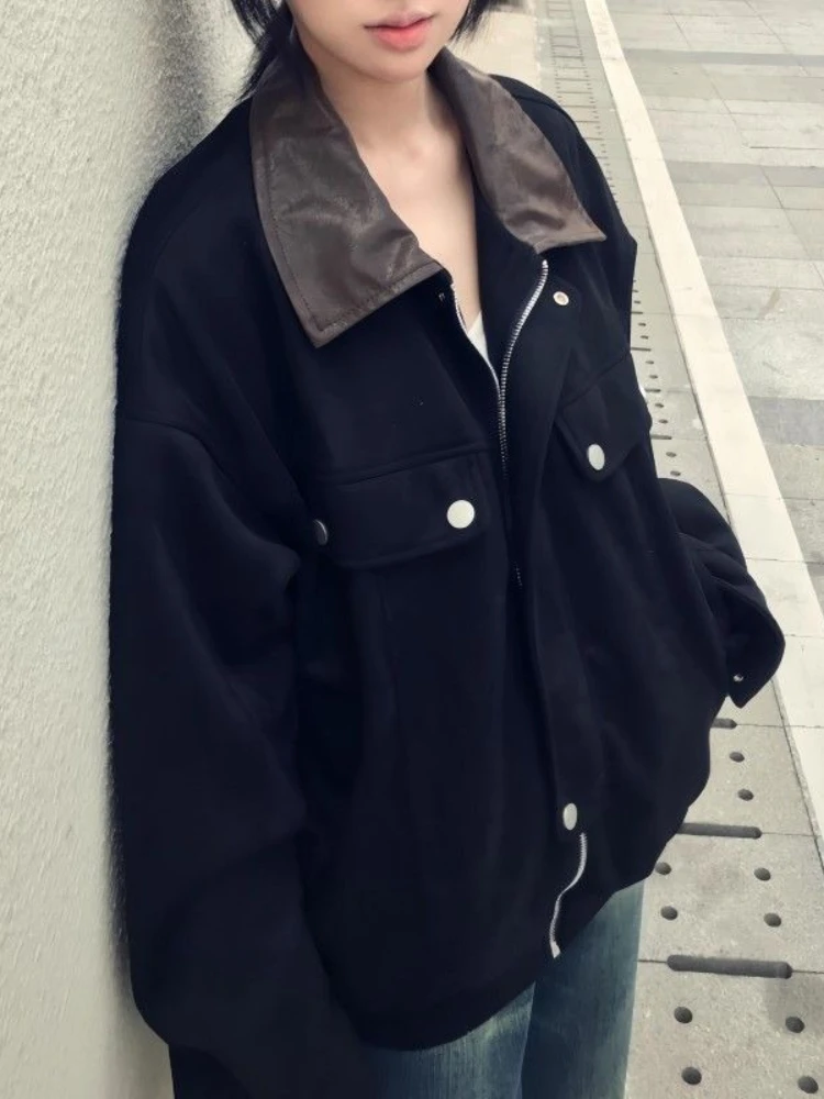 202, американская винтажная уличная куртка, женская зимняя куртка большого размера Y2k, свободное пальто с лацканами, модная лоскутная верхняя одежда в стиле ретро
202, американская винтажная уличная куртка, женская зимняя куртка большого размера Y2k, свободное пальто с лацканами, модная лоскутная верхняя одежда в стиле ретро