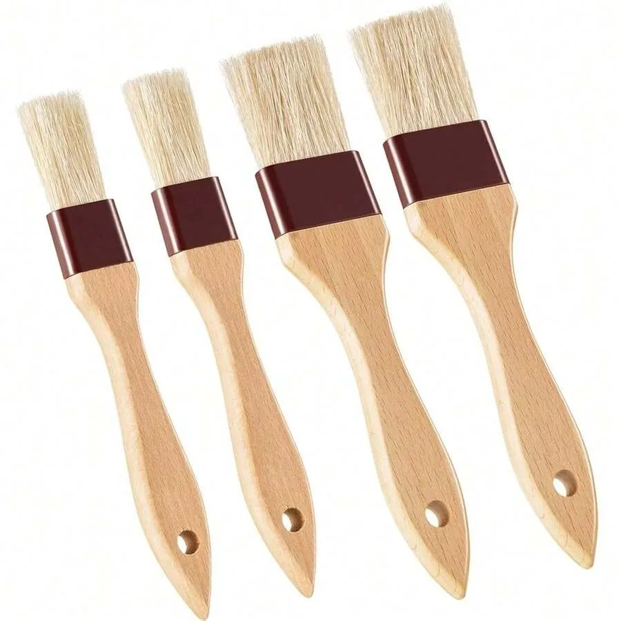 Pieces Natural Bristle Pastry Brush Beech Wooden Handle Basting And BBQ Brushes For CooFKing, Butter, Oil, Egg, Marinade, Grill
Pieces Natural Bristle Pastry Brush Beech Wooden Handle Basting And BBQ Brushes For CooFKing, Butter, Oil, Egg, Marinade, Grill