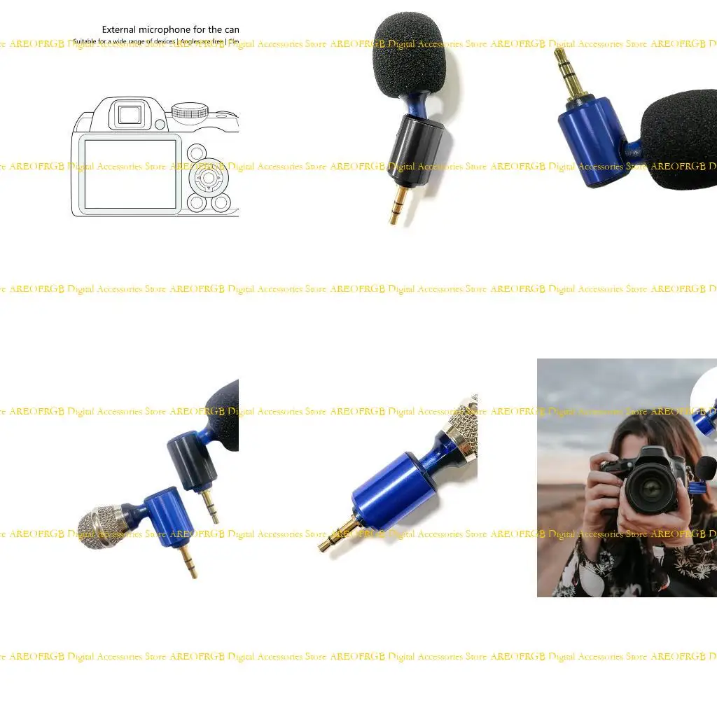 E21E Portable Sound Recording Microphone 3.5mm Mini Camera Microphone External Camera Microphone for Interviews Vlog
E21E Portable Sound Recording Microphone 3.5mm Mini Camera Microphone External Camera Microphone for Interviews Vlog