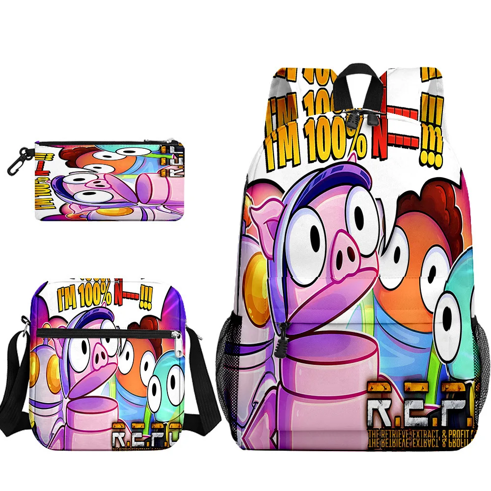 Cartoon Popular R.E.P.O repo 3D Print 3pcs/Set Student School Bags Laptop Daypack Backpack Inclined shoulder bag Pencil Case
Cartoon Popular R.E.P.O repo 3D Print 3pcs/Set Student School Bags Laptop Daypack Backpack Inclined shoulder bag Pencil Case