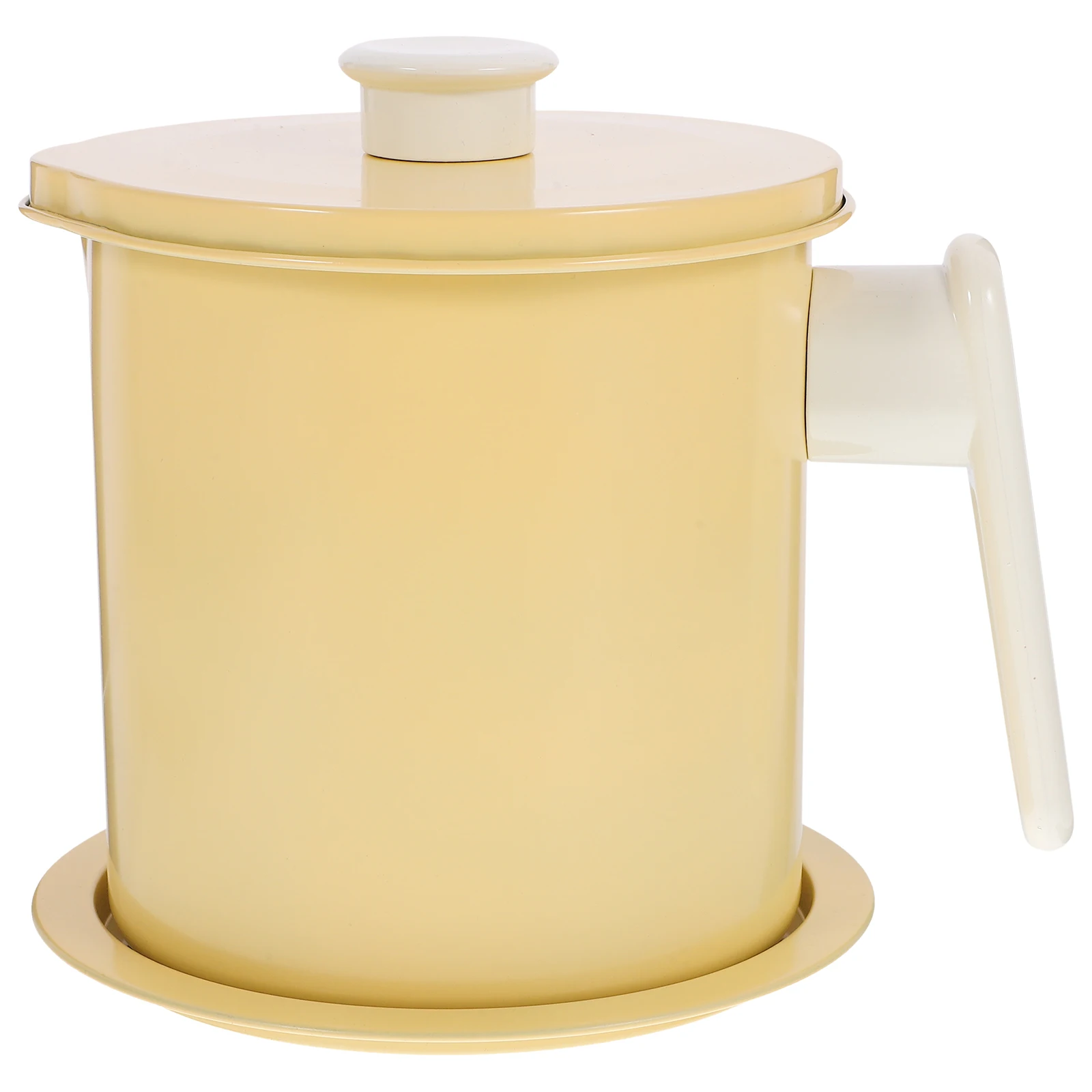 1.4L Creamy Yellow Oil Pot Strainer Kitchen Refined Iron AntiSlip Handle Filter Design Storage Grease Container Cook
1.4L Creamy Yellow Oil Pot Strainer Kitchen Refined Iron AntiSlip Handle Filter Design Storage Grease Container Cook