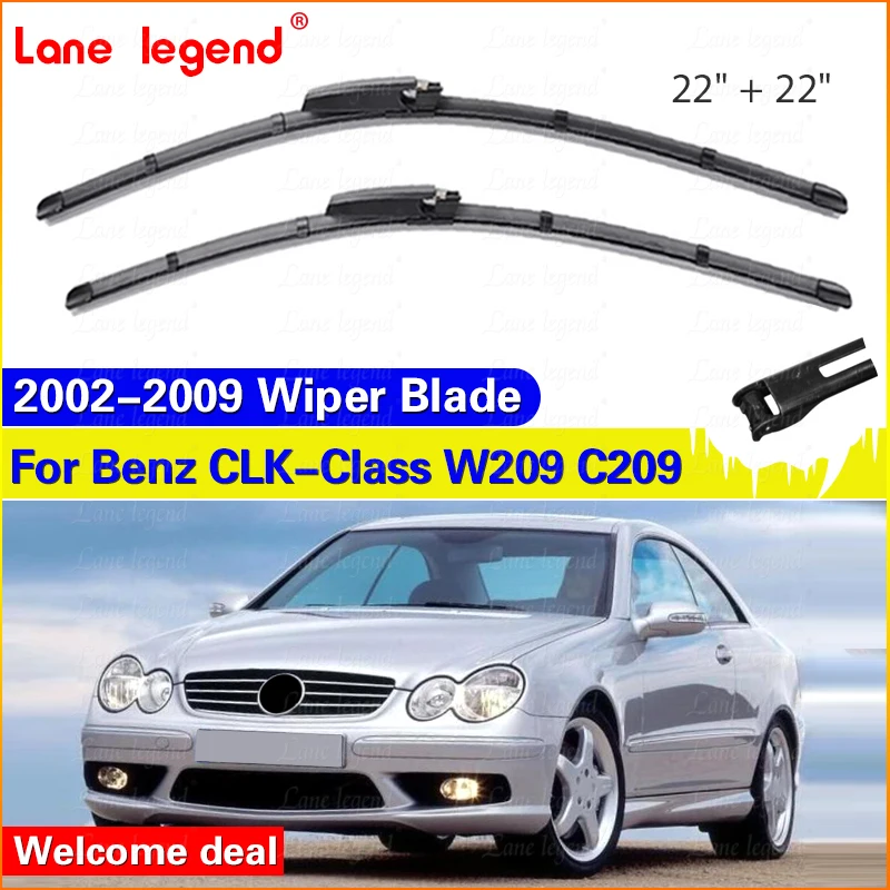 2Pcs For Mercedes Benz CLK-Class W209 C209 2002-2009 Front Window Wiper Blades Windshield Windscreen Cleaning Brushes Accessorie
2Pcs For Mercedes Benz CLK-Class W209 C209 2002-2009 Front Window Wiper Blades Windshield Windscreen Cleaning Brushes Accessorie