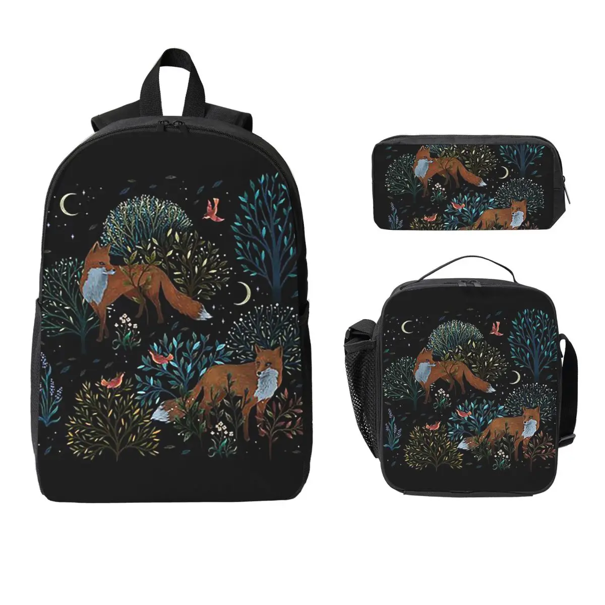 Forest Fox Backpack Student Boys Girls BookBag School Bag Computer Shoulder Bags 3ps Insulated Lunch Bag Pencil Case
Forest Fox Backpack Student Boys Girls BookBag School Bag Computer Shoulder Bags 3ps Insulated Lunch Bag Pencil Case