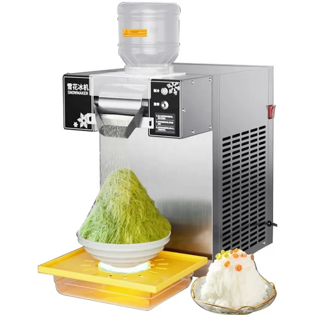 High Power Stainless Steel Automatic Snow Ice Flake Bingsu Ice Block Making Machine Snow Ice Shaver Crushed Equiment
High Power Stainless Steel Automatic Snow Ice Flake Bingsu Ice Block Making Machine Snow Ice Shaver Crushed Equiment