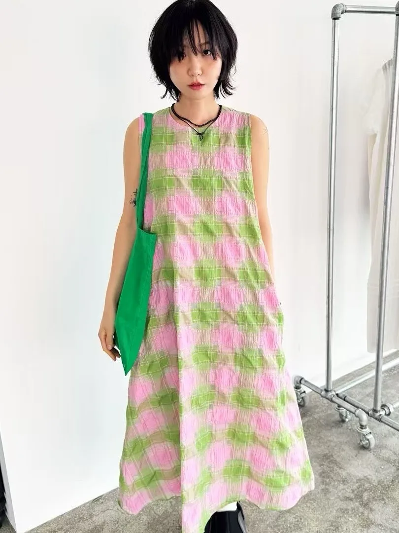 Summer New Vintage Loose Women's Vest Dr Svel Korean Japanese Sle Color Colion Plaid ature Long Dr
Summer New Vintage Loose Women's Vest Dr Svel Korean Japanese Sle Color Colion Plaid ature Long Dr