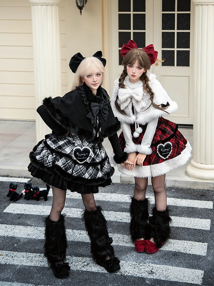 Letter And Poem · Snow Night Wishful Song Dress Set With Puji Original Plaid Jsk Velvet Shawl Twin Winter Lo Sweet Girl Dress
Letter And Poem · Snow Night Wishful Song Dress Set With Puji Original Plaid Jsk Velvet Shawl Twin Winter Lo Sweet Girl Dress
