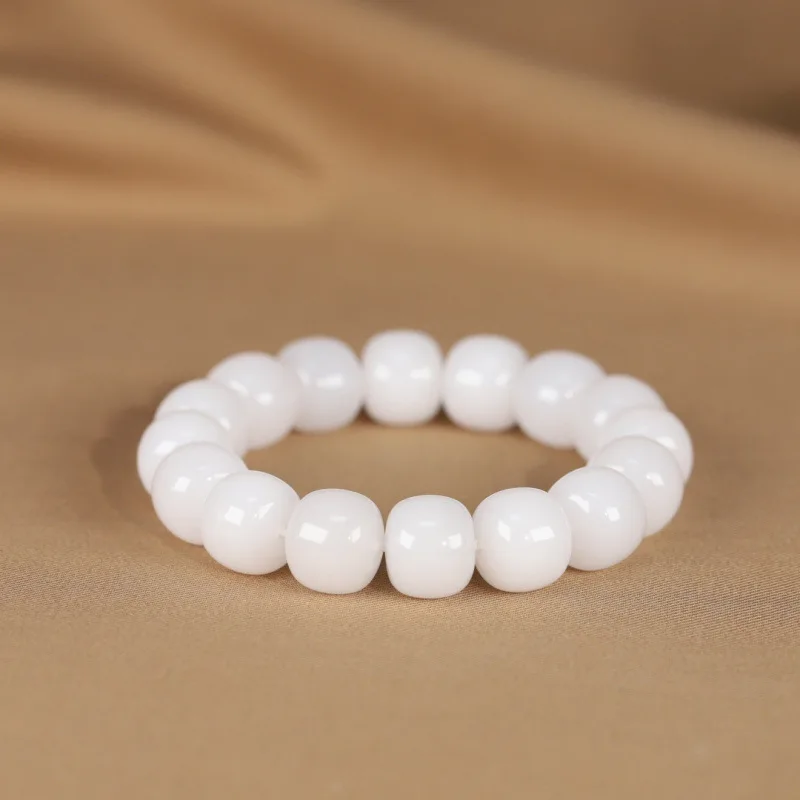 Браслет из белого нефрита Hetian Kunlun с круглыми бусинами, мужской, модный, универсальный
Браслет из белого нефрита Hetian Kunlun с круглыми бусинами, мужской, модный, универсальный