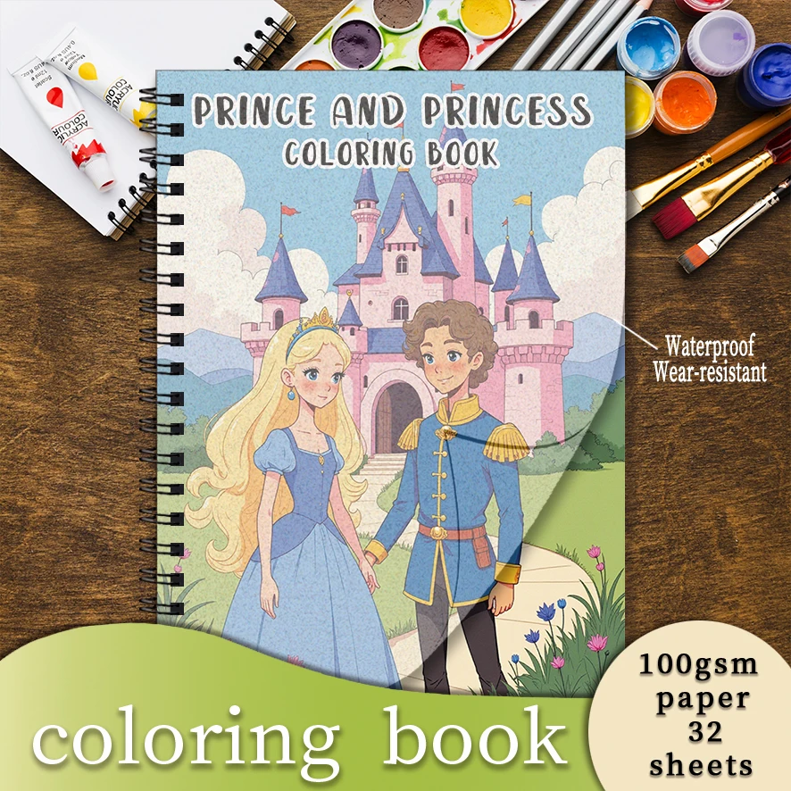 Adult Coloring Book - 8.3x 11.2 Inch 32 Pages Prince and Princess Coloring Book - Helps Reduce Stress and Ease Emotions
Adult Coloring Book - 8.3x 11.2 Inch 32 Pages Prince and Princess Coloring Book - Helps Reduce Stress and Ease Emotions
