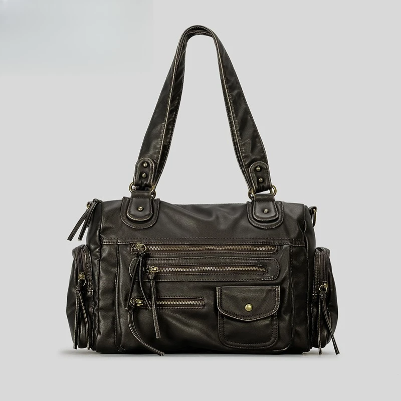 Популярные европейские и американские цветные мотоциклетные сумки с большой вместительной ретро-сумочкой на одно плечо для девочек без гендерного стиля 
Популярные европейские и американские цветные мотоциклетные сумки с большой вместительной ретро-сумочкой на одно плечо для девочек без гендерного стиля