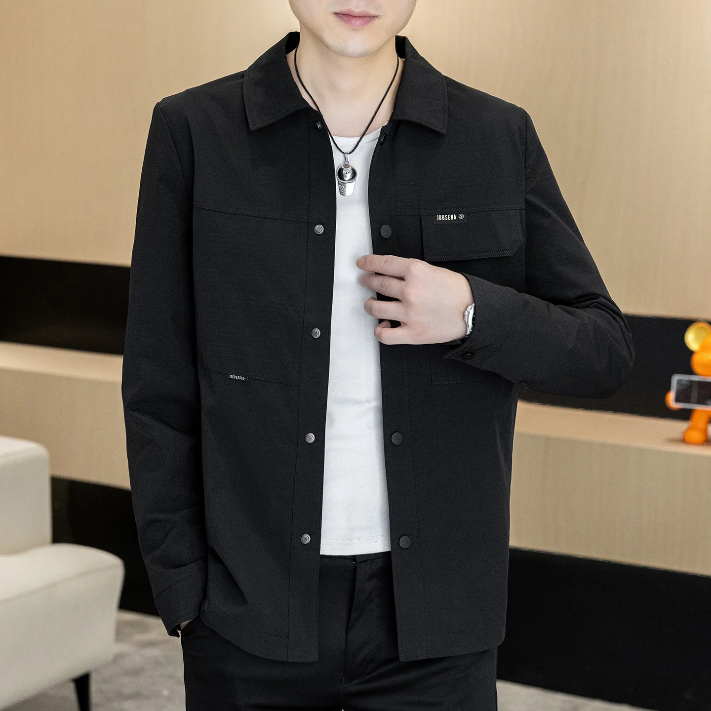 High Quali ort Casual Jaet for Men Collared Slim Fit Autumn Winter New Sle Comfortable Cotton Blend Commute Sle
High Quali ort Casual Jaet for Men Collared Slim Fit Autumn Winter New Sle Comfortable Cotton Blend Commute Sle